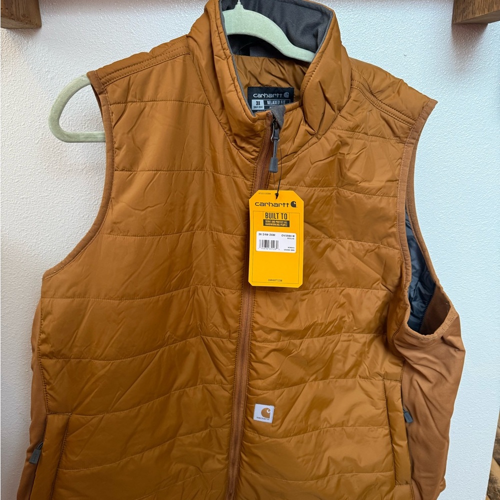Carhartt Tan Quilted Vest